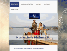 Tablet Screenshot of musikschule-diessen.de